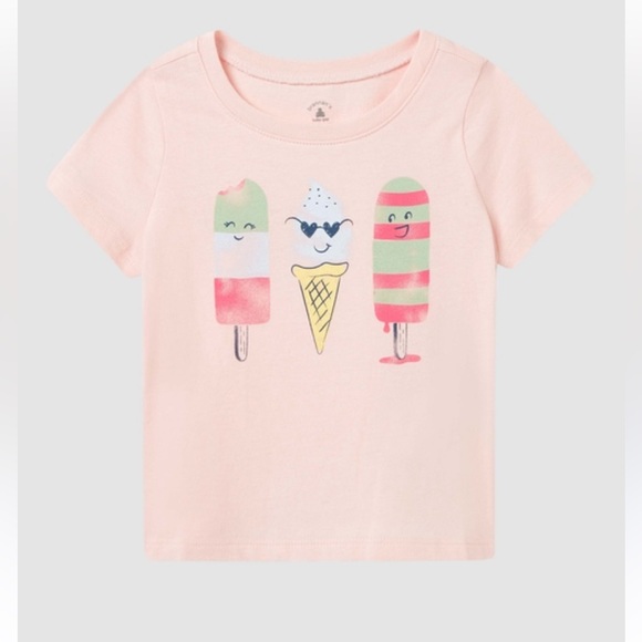 GAP Other - 🍓3/$10 GAP Pink Short Sleeve Tee with Popsicles Graphic size 3-6m